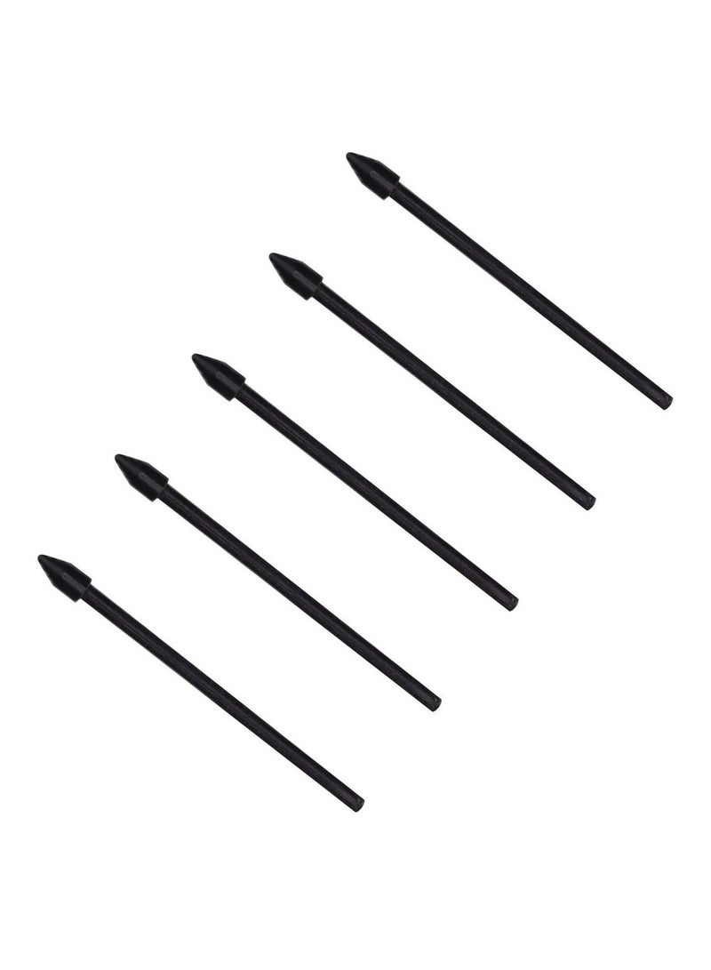5Pcs Universal Stylus Replacement Tips For Tab S6/S7/S6 Lite/Note10/Note 5G/Note20 Accurate Sensitive Touch Screen Stylus Nibs Pencil Tips With Tweezer (Black) - Image 2