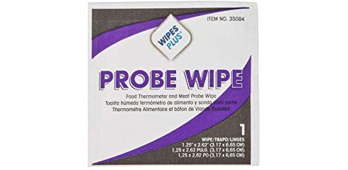 WIPESPLUS Thermometer Sanitizing Wipes - Probe Wipe Sachet - 100 Wipes - Image 2