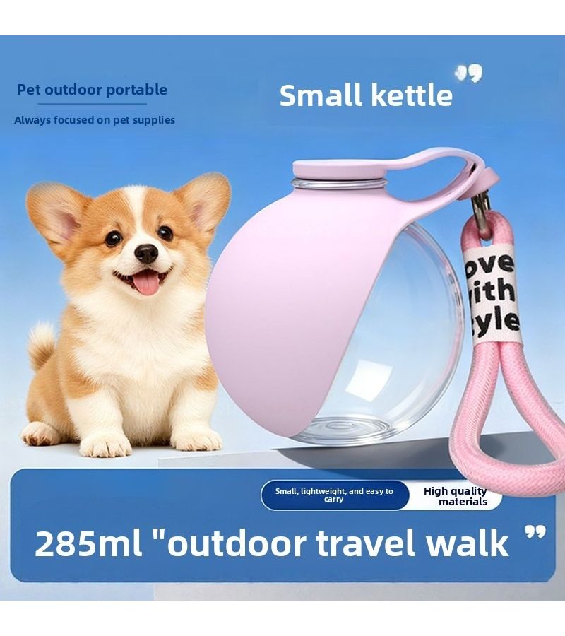 1pc Royal Blue Pet Water Bottle With Lanyard Leakproof Portable Travel Dog Water Dispenser For Outdoor Walking Hiking With Puppy Cat And Small Pets Lightweight Easy Carry - Image 1