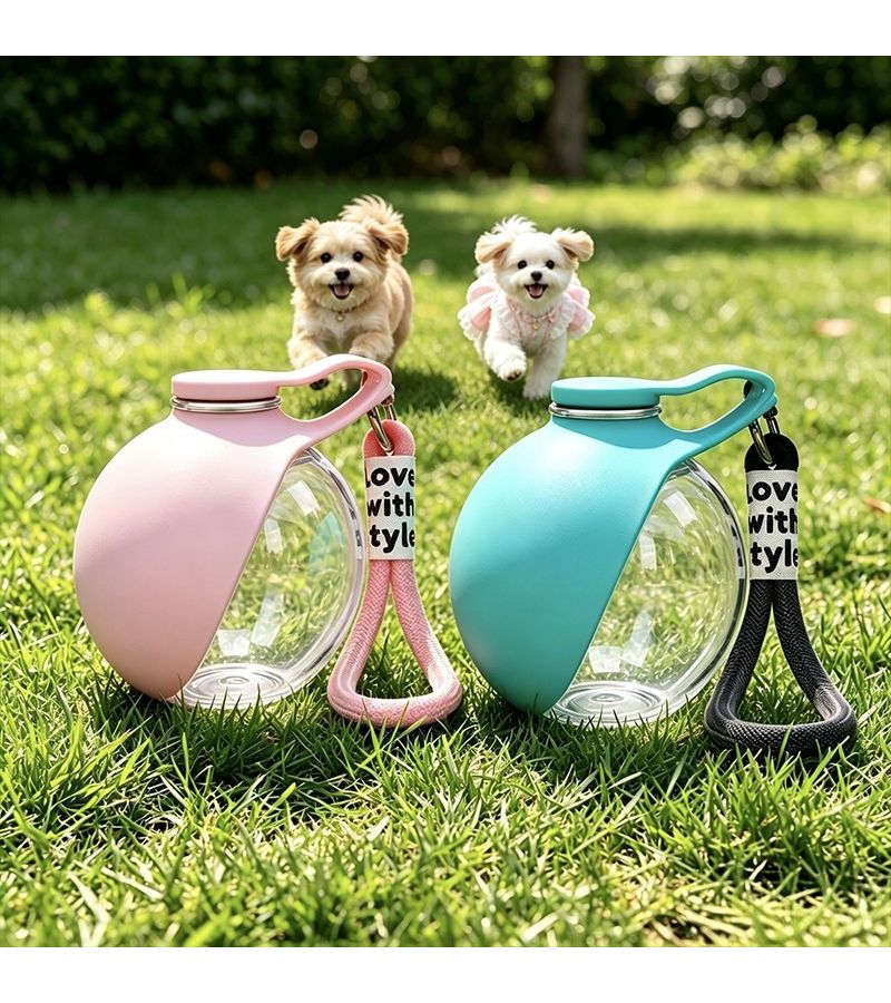 1pc Royal Blue Pet Water Bottle With Lanyard Leakproof Portable Travel Dog Water Dispenser For Outdoor Walking Hiking With Puppy Cat And Small Pets Lightweight Easy Carry - Image 2