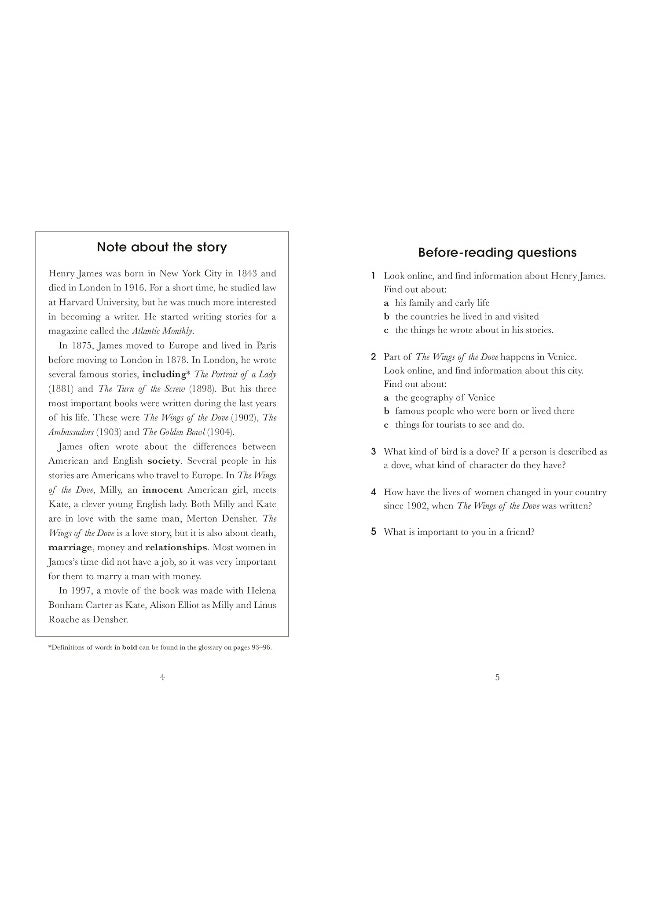 Penguin Readers Level 5: The Wings of the Dove (ELT Graded Reader)  - Image 2