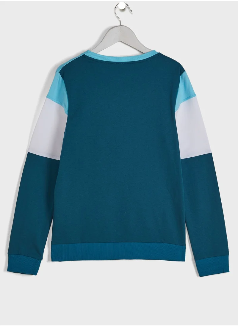 Basicxx Youth Color Block Sweatshirt