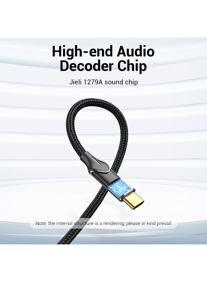 VENTION USB-C Male to 2-Male RCA Cable 0.5M Gray Aluminum Alloy Type Model # BGUHD - Image 5