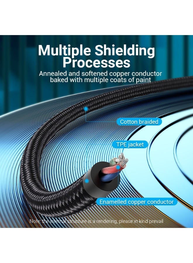 VENTION USB-C Male to 2-Male RCA Cable 0.5M Gray Aluminum Alloy Type Model # BGUHD - Image 4