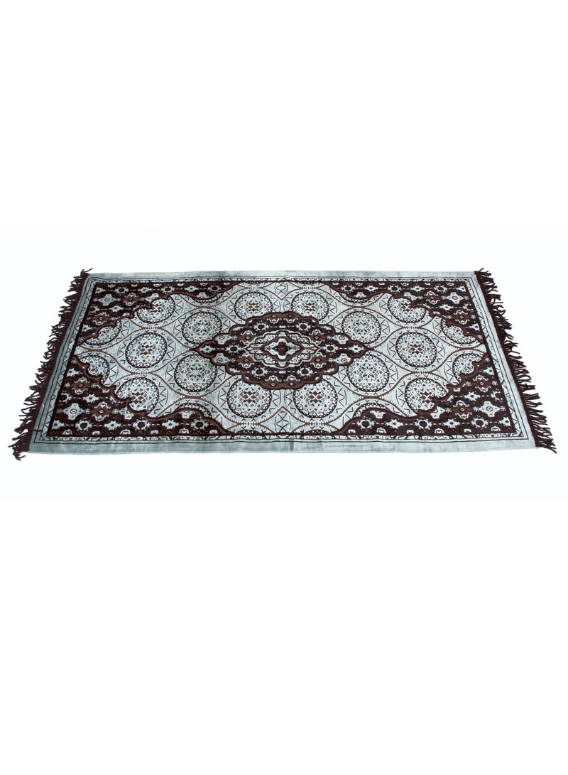 Vitacelli Prayer Mat 614GSM Anti-Slip Velvet Top Islamic Prayer Mat New Design Thick Padded Sajadah Prayer Rug for Men Women Eid Gift Ramadan ( 140cm X 70cm)  - Image 2