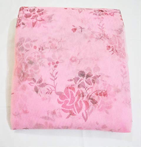 Yeebay Rectangular Shape Soft Flower Printed Mosquito Net (Macchardani) for Single / Double Bed | Foldable Lightweight Mosquito Netting Protection for Baby / Adults (7X7, Pink Print) - Image 2