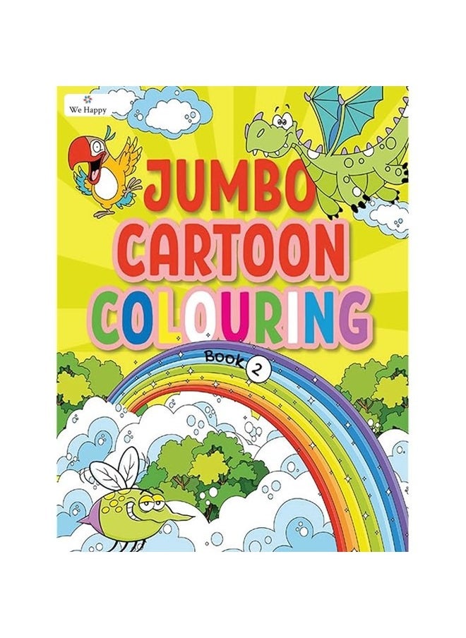 We Happy - Pack of 2 We Happy Jumbo Cartoon Coloring Book, Funny and Crazy Drawings for Kids 3+ Age - Image 1