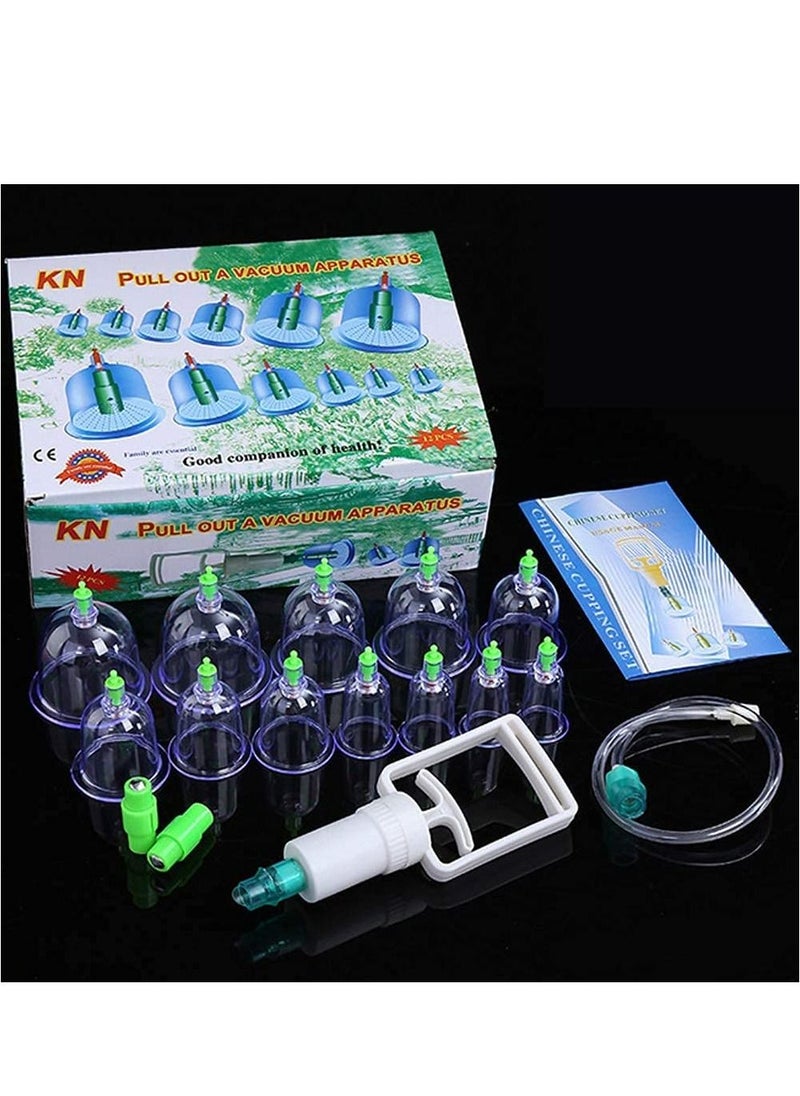 DubaiGallery Vacuum Cupping Cups for Men Women Vacuum Cupping Set Body Detox Cups Health Care  - Image 1