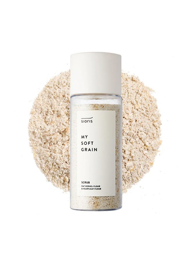 SIORIS - Sioris My soft grain scrub 45g 1.58 oz. Organic Oat Meal powder eliminate impurities and dirt from the pores, without irritating the skin, Korean skincare gift - Image 1