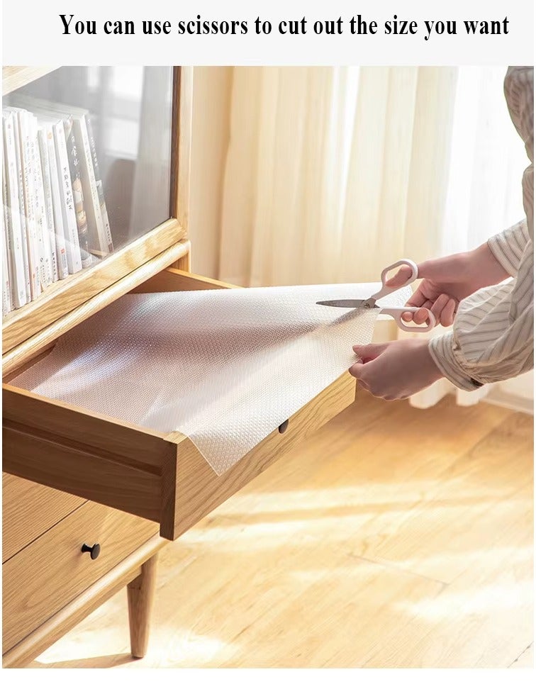 Kitchen Shelf Liner Non-Slip Cabinet & Drawer Mat, 11.8 in x 9.8 ft (30 cm x 3 m) Washable Oil-Proof Refrigerator Liner, Moisture-Proof Thickened Shelf Protector for Kitchen Cabinets, Drawers, Shelves & Dining Areas - Image 2