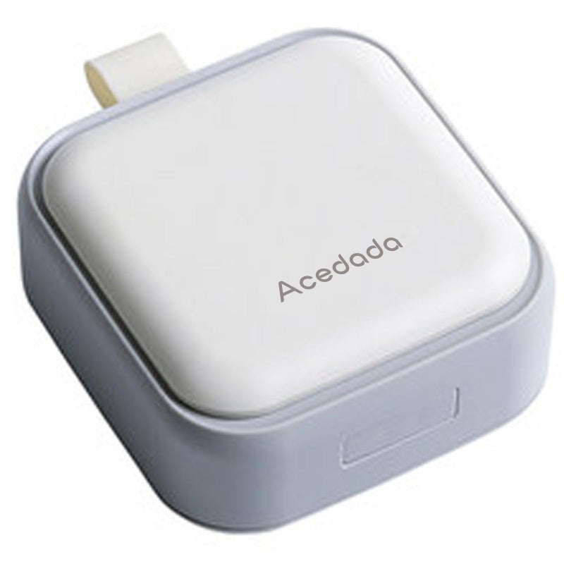 Acedada Small Pill Case, Cute Pill Box - Acedada Travel Daily Pill Organizer, Portable Pretty Pill Container for Purse Pocket, Compact Medicine Holder for Vitamins, Fish Oils, Supplements, White - Image 1