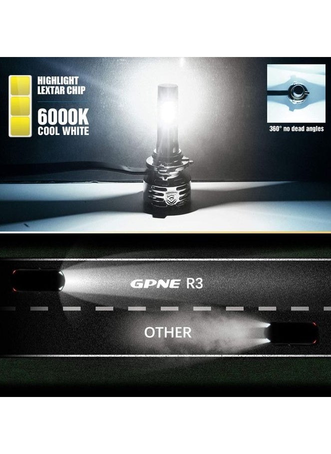 GPNE - H7 LED Headlight Bulbs, Extremely Bright High Low Beam 6000K - Image 1