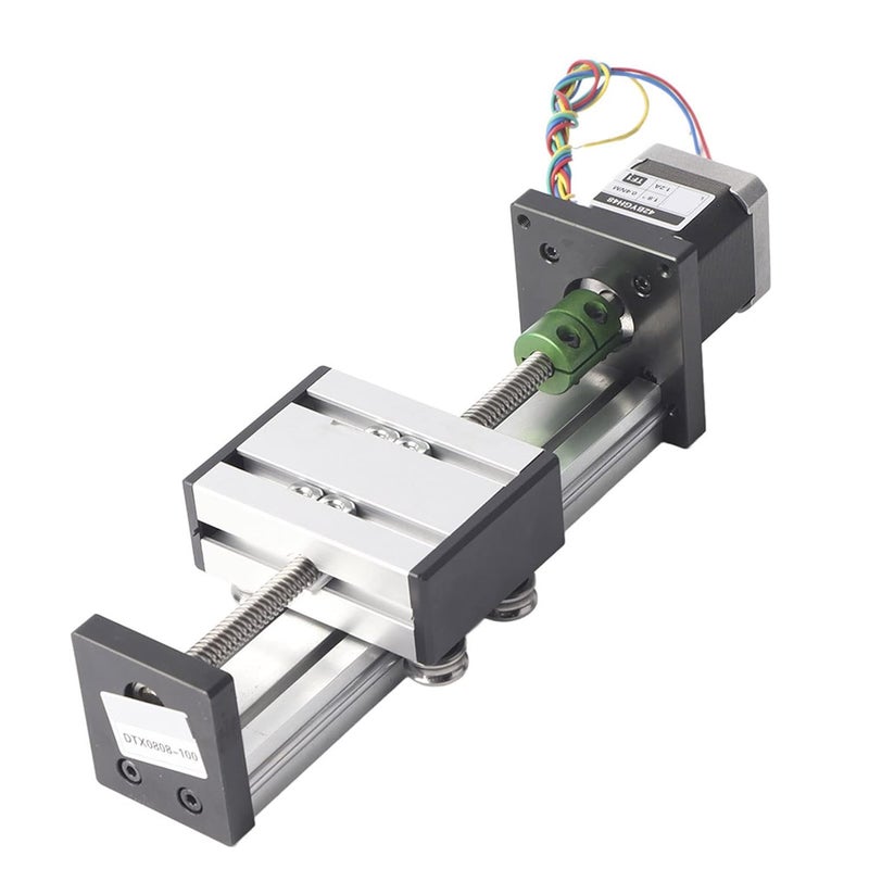 Nema17 Stepper Motor Linear Actuator 100mm Stroke With 0808 Ball Screw And Guide Rail - Image 4