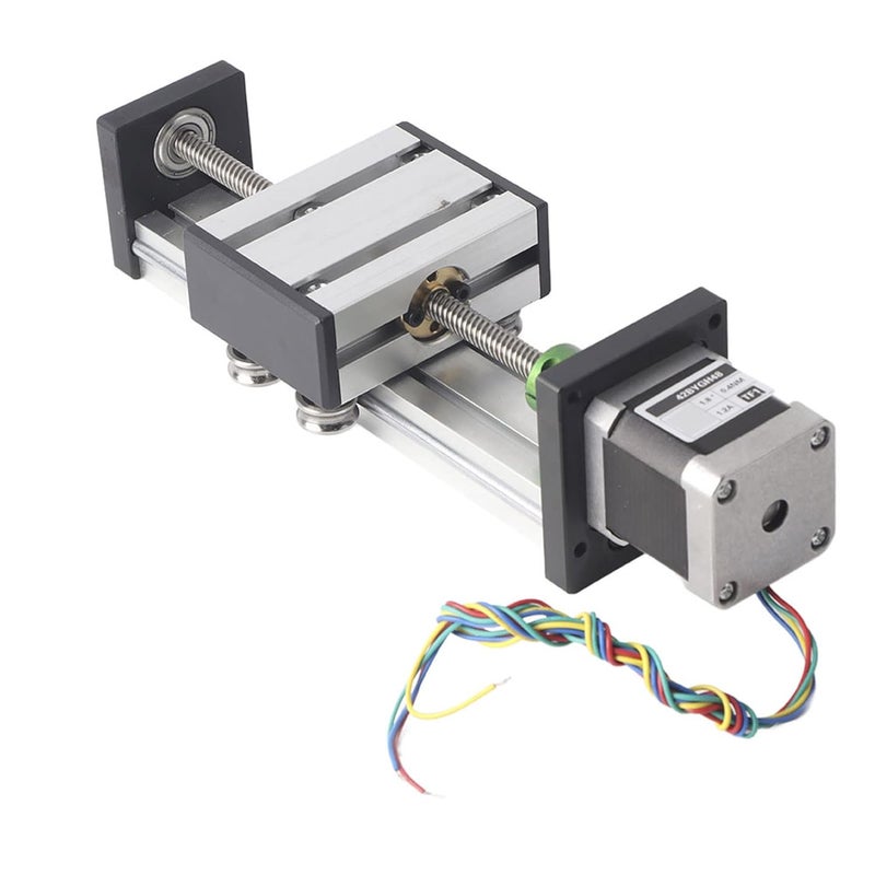Nema17 Stepper Motor Linear Actuator 100mm Stroke With 0808 Ball Screw And Guide Rail - Image 2