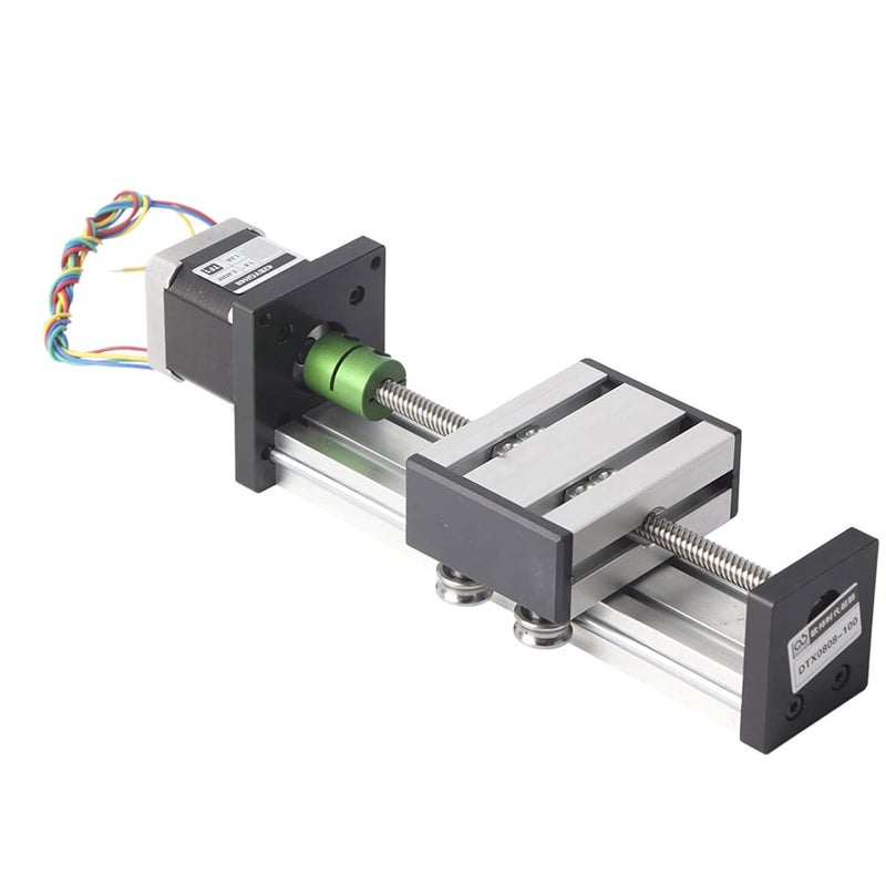 Nema17 Stepper Motor Linear Actuator 100mm Stroke With 0808 Ball Screw And Guide Rail - Image 3
