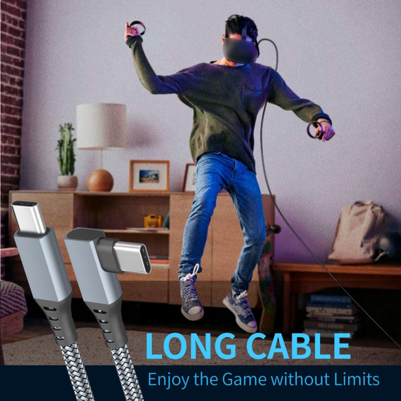 كابل ارتباط VR كابل نقل بيانات عالي السرعة مناسب لربط الأجهزة الرقمية الواقع الافتراضي بالأجهزة المحوسبة للعبة - Image 2