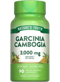 Nature's Truth Garcinia Cambogia 3,000mg | 90 Pills | Plus Chromium Picolinate | Non-GMO and Gluten Free Supplement