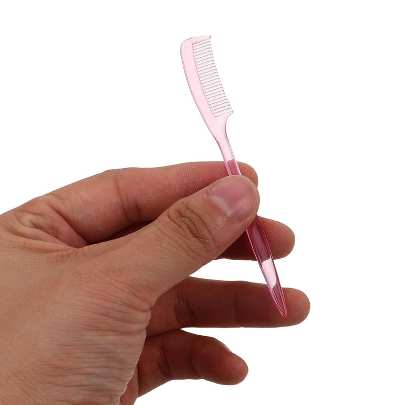 100pcs Pink Mini Eyelash Comb and Reusable Eyebrow Brush 9cm Lash Styling Separator Tool for Women Professional Brow Makeup - Image 4