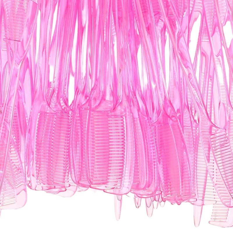 100pcs Pink Mini Eyelash Comb and Reusable Eyebrow Brush 9cm Lash Styling Separator Tool for Women Professional Brow Makeup - Image 3