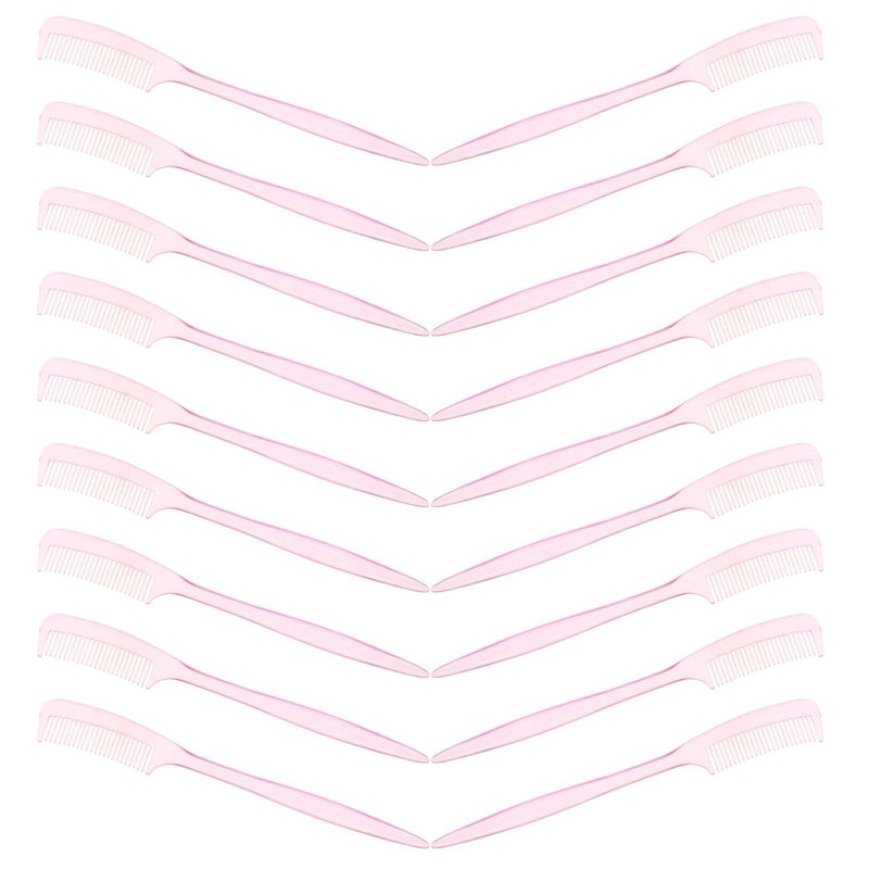 100pcs Pink Mini Eyelash Comb and Reusable Eyebrow Brush 9cm Lash Styling Separator Tool for Women Professional Brow Makeup - Image 1