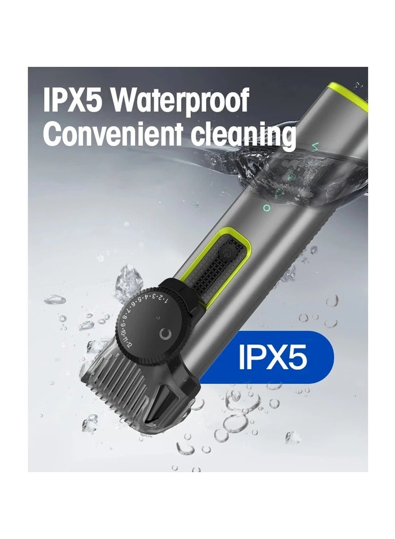 AROAQ All in One Beard Trimmer with Adjustable Combs IPX7 Waterproof Trimmer for Men Hair Clippers Nose Trimmer Electric Razor Shaver - Image 4