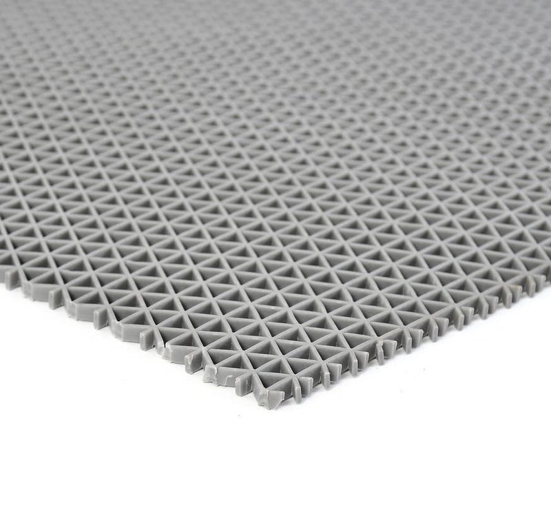 Prisha Cart Rubber Anti Skid & Multipurpose Bathroom Mat | Shower Mat | Carpet | Rugs | Rainmat | Swimming Pool Mat || (Grey, 4x4 Feet) - Image 2