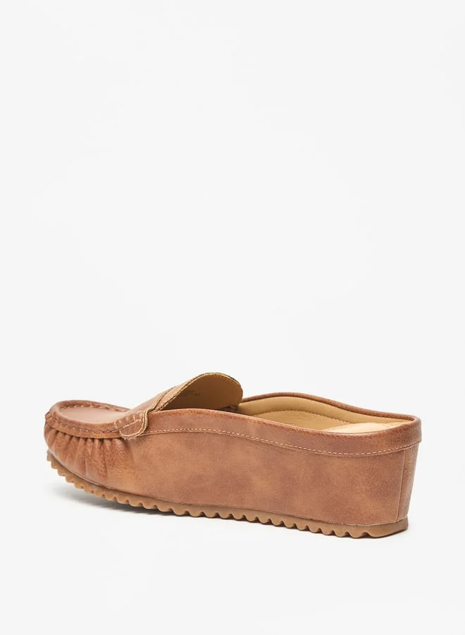 Le Confort Women's Solid Slip-On Flatform Loafers