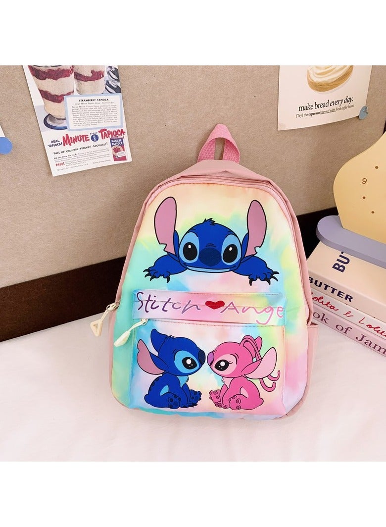 Stitch Children's Large Capacity Schoolbag Boys And Girls Cute Cartoon Backpack Outdoor Leisure Backpack