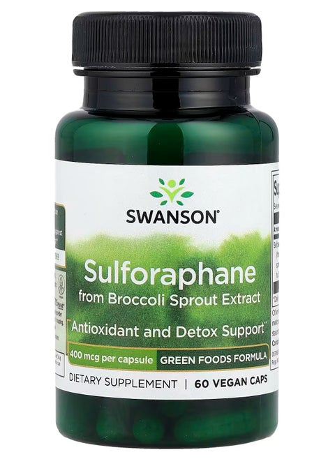 Sulforaphane from Broccoli Sprout Extract, 400 mcg, 60 Vegan Caps