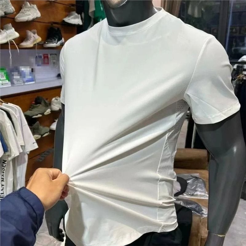 تيشيرت رجالي سريع الجفاف مخطط - Image 2