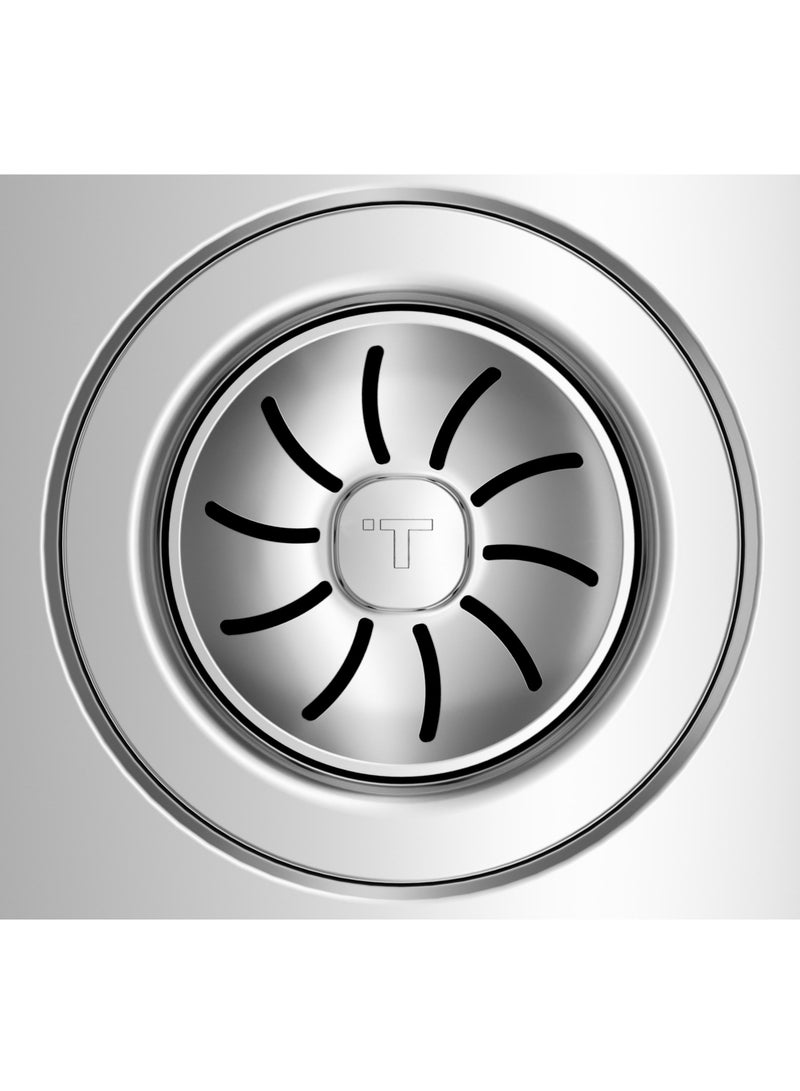 TEKA Stainless Steel Kitchen Sink BROOKLYN 50 M-XP 1B with 2-in-1 Installation (top or flush) 50.40x51.4 cm - Image 4