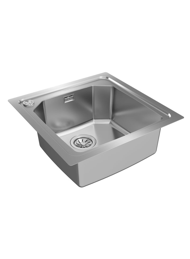 TEKA Stainless Steel Kitchen Sink BROOKLYN 50 M-XP 1B with 2-in-1 Installation (top or flush) 50.40x51.4 cm - Image 3