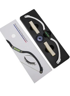 Eyebrow Tattoo Ruler, Professional Microblading Line Marker Ruler Sticker More Symmetrical, Positioning Tool Horizontal Reuseable (Silver)