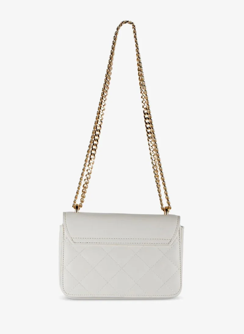 Vincci Beige Women Quilted Shoulder Bag With Chain Strap for Women | Best Price UAE