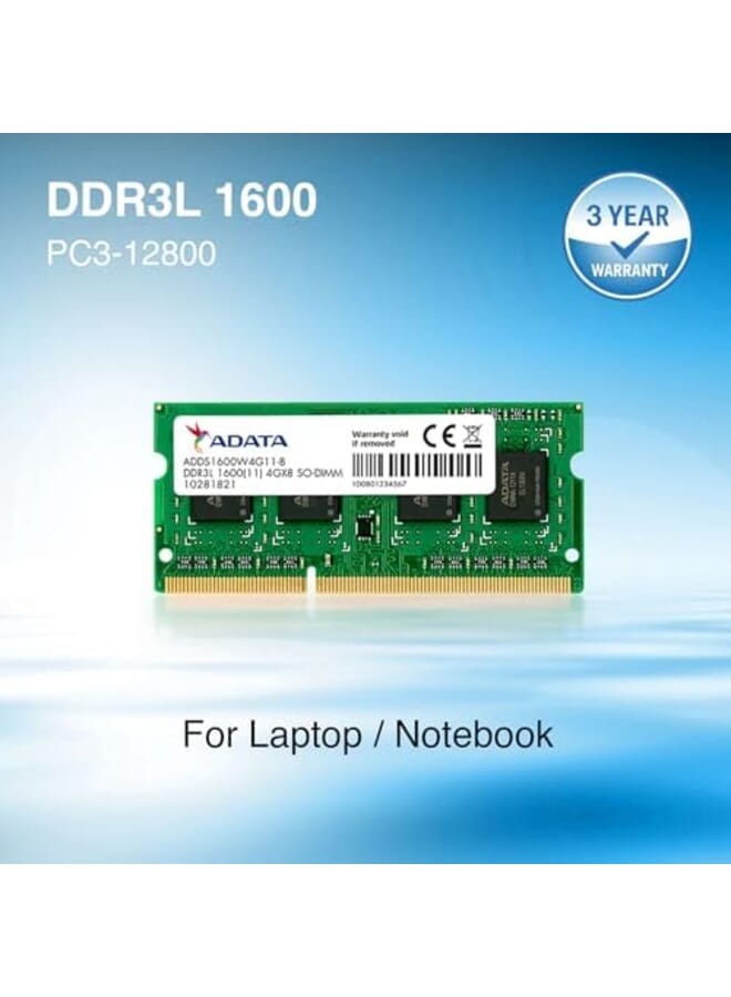 ADATA Premier Ddr3L1600Mhz 4Gb Memory Modules Adds1600W4G11 S  - Image 4