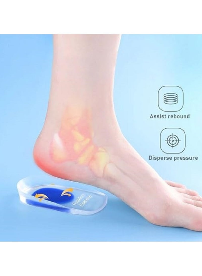 Medical Silicone Heel Pads for Foot Comfort and Heel Pain Relief – Gel Support for Shock Absorption and Pressure Reduction – Comfortable Shoe Pads for Men and Women - Image 3
