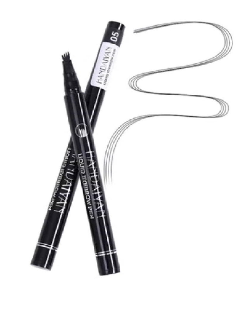 هاندايان قلم حواجب مضاد للماء ومزود بـ 4 رؤوس للرسم بدقة 5 - Image 1