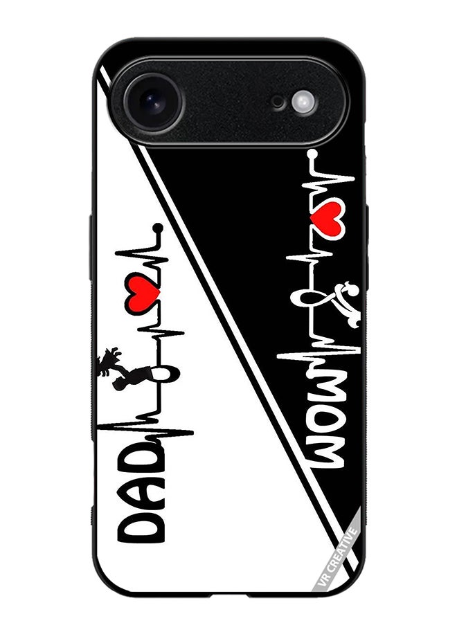 Protective Case Cover For Apple iPhone 17 Air Mom Dad Design Multicolour