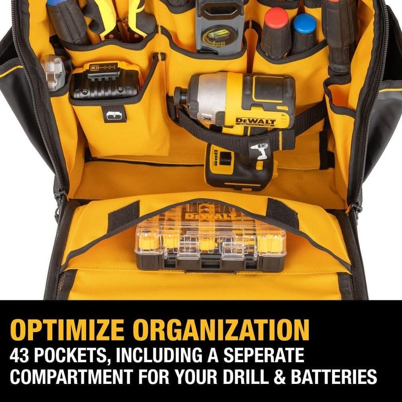 DEWALT DEWALT Tool Backpack Tool Storage and Organization Durable and Water Resistant DWST560102  - Image 3
