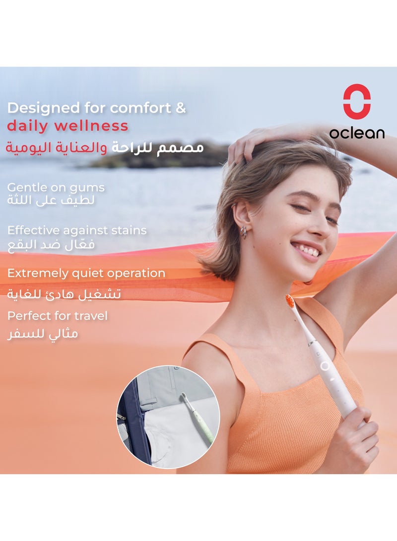 Oclean Electric Toothbrush Flow — White — Long - Life Sonic Cleaning – 180 - Day Battery - Image 5