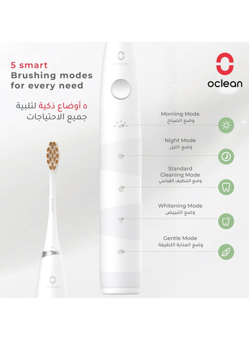 Oclean Electric Toothbrush Flow — White — Long - Life Sonic Cleaning – 180 - Day Battery - Image 3