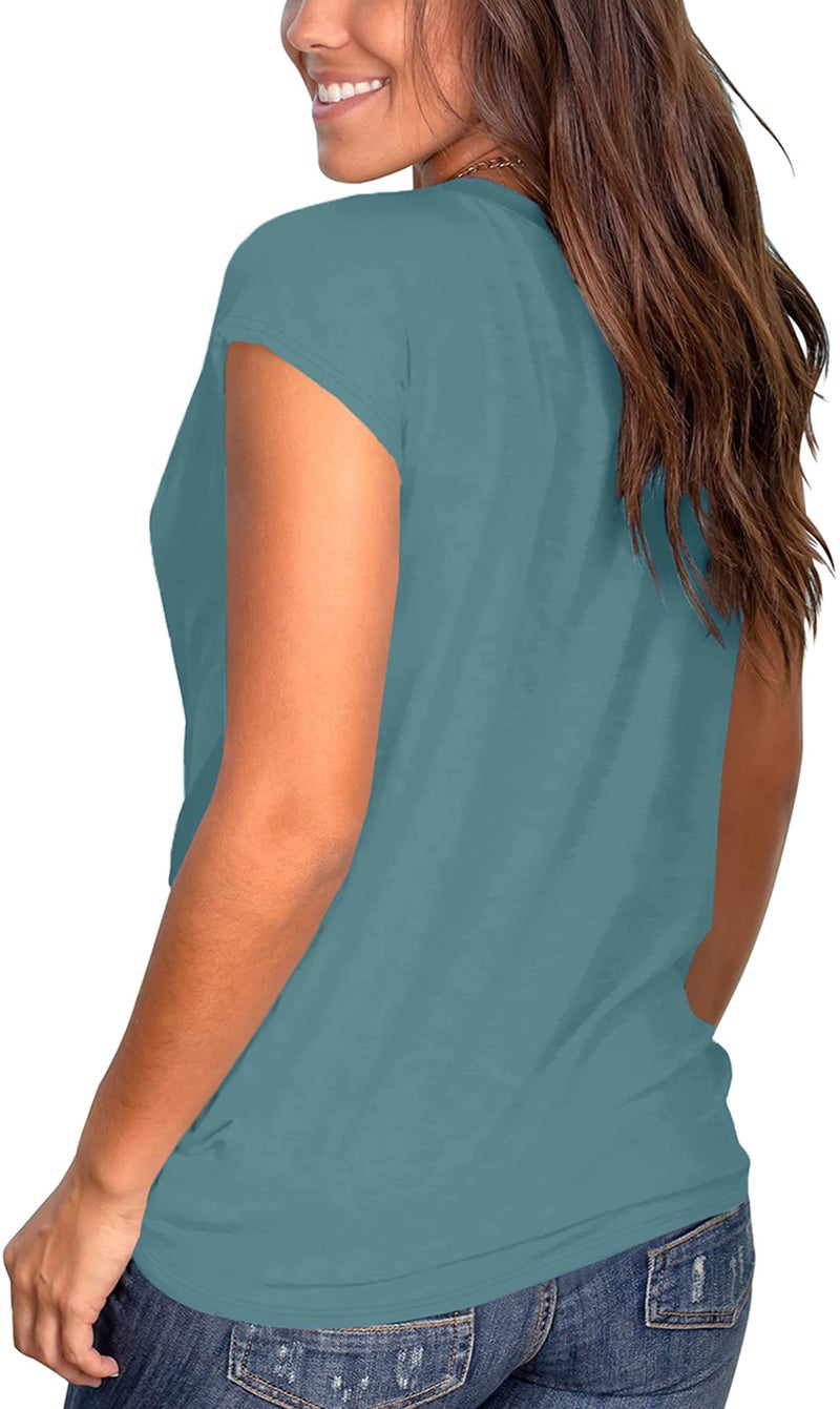 Jescakoo Womens Tops Dressy for Work XL Blue Tops for Women Casual Summer Elegant XL - Image 4