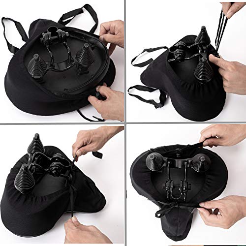 YBEKI Wide Gel Bike Seat Cover for Peloton/Spin Bikes - 2cm Cooling Gel & Memory Foam Cushion | Non-Slip Base & Airflow Vents | Fits 8.5-10" Wide Saddles (YOSUDA/Echelon/Schwinn Compatible) ﻿ - Image 3