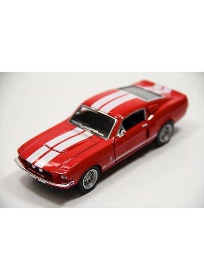 Kinsmart 1967 Ford Shelby Mustang Gt500 Red 1:38 Scale 5 Inch Die Cast Model Toy Race Car W/Pullback Action  - Image 4