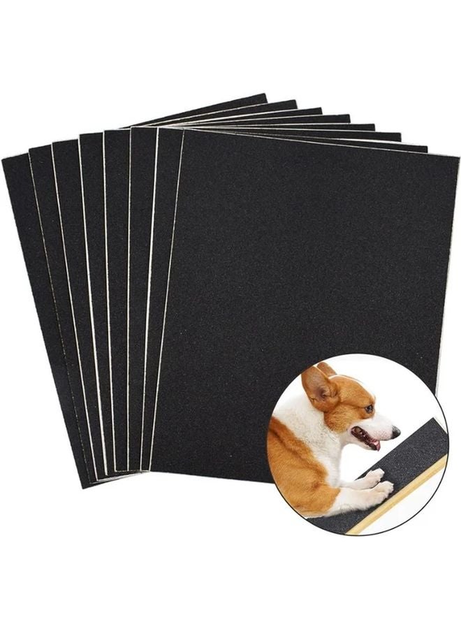 واقي باب ضد خدوش الكلاب مقاس 11 × 9 بوصة مع لوح ورق صنفرة لاصق قابل للاستبدال لعناية بمخالب القطط - Image 4