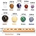 ZENFUN Nine Planets in Solar System with Wooden Stand Natural Gemstones Sphere Solar System Model Kit Planet Marbles Space Themed Bedroom Decor Best Birthday Science Astronomy Gifts - Image 4