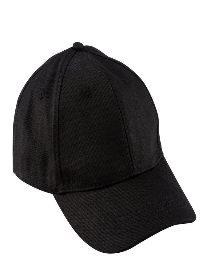 SAIFPRO Solid Black Hats for Sports Tennis Cool Trendy Cap - Image 2