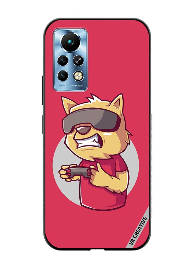 VR CREATIVE Protective Case Cover For Infinix Note 11 Pro Gamer Cat Design Multicolour - Image 1