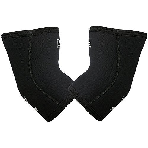 Stoic Elbow Sleeves for Powerlifting - 7mm + 5mm Thick Neoprene Sleeve for Bodybuilding, Weight Lifting Best for Squats, Cross Training, Strongman Professional Quality & Ultra Heavy Duty (Pair) - Image 3