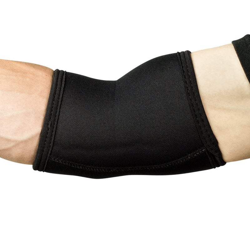 Stoic Elbow Sleeves for Powerlifting - 7mm + 5mm Thick Neoprene Sleeve for Bodybuilding, Weight Lifting Best for Squats, Cross Training, Strongman Professional Quality & Ultra Heavy Duty (Pair) - Image 2